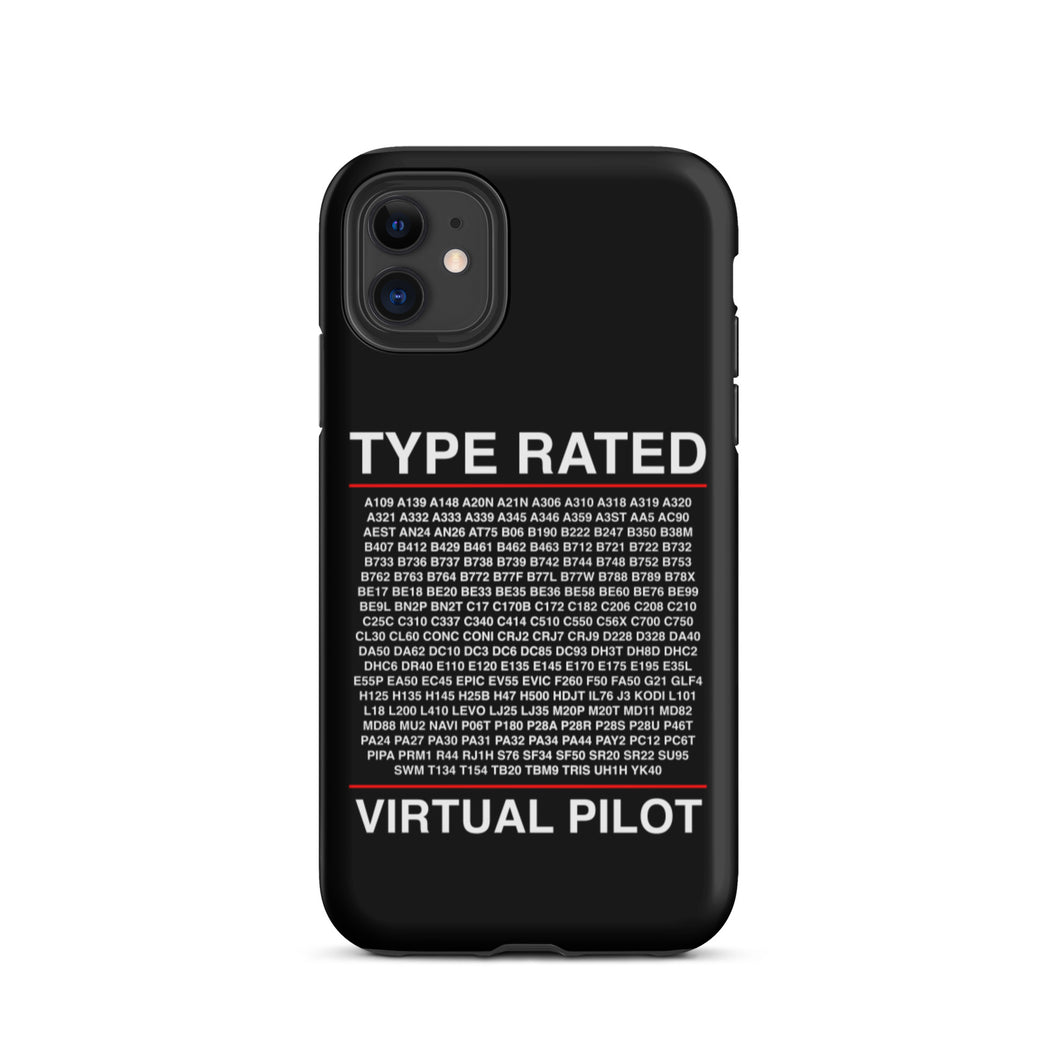 Type Rated Virtual Pilot iPhone Case